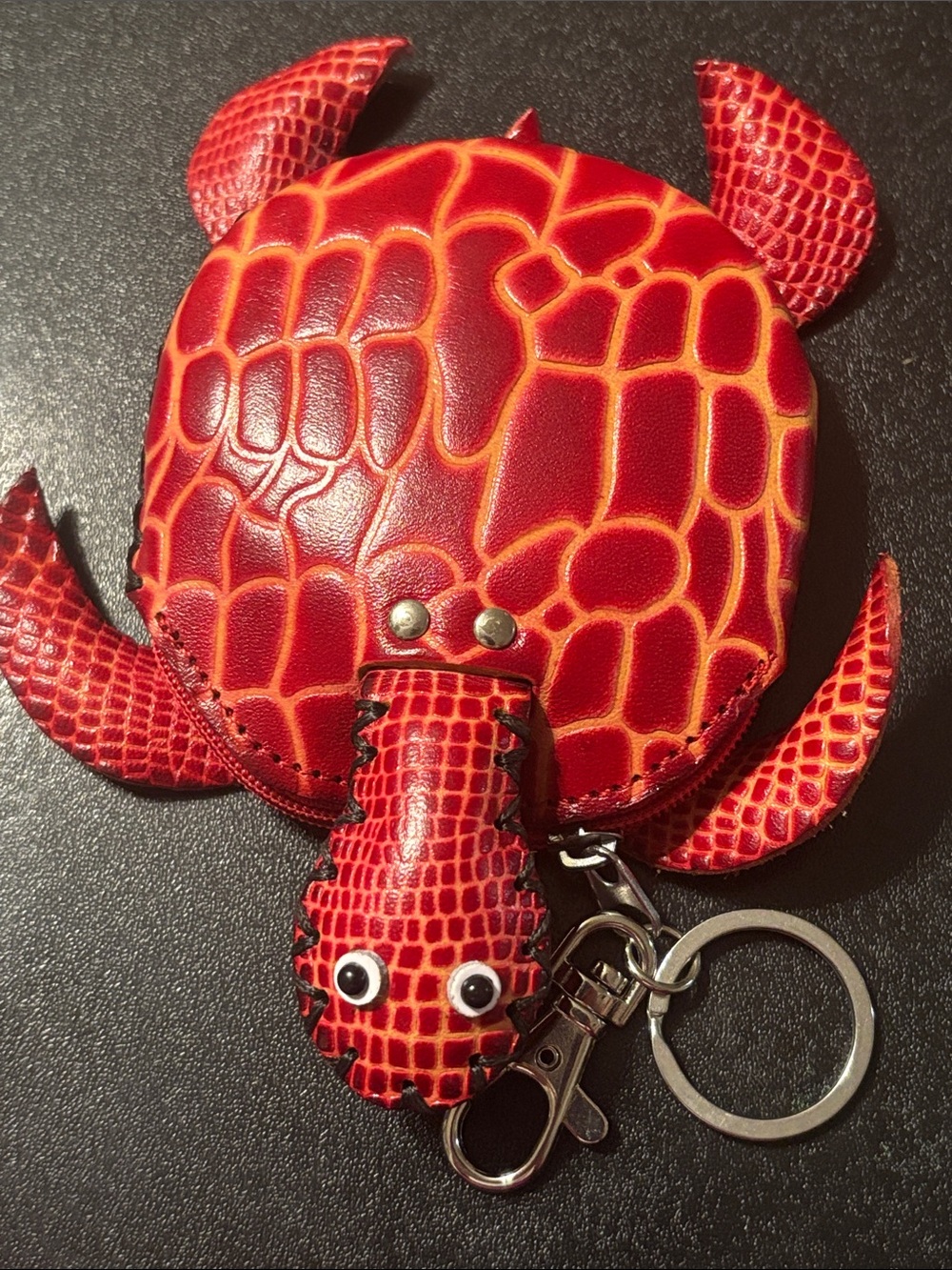 Red Turtle Coin Purse Keychain Wallet Purse charm‎